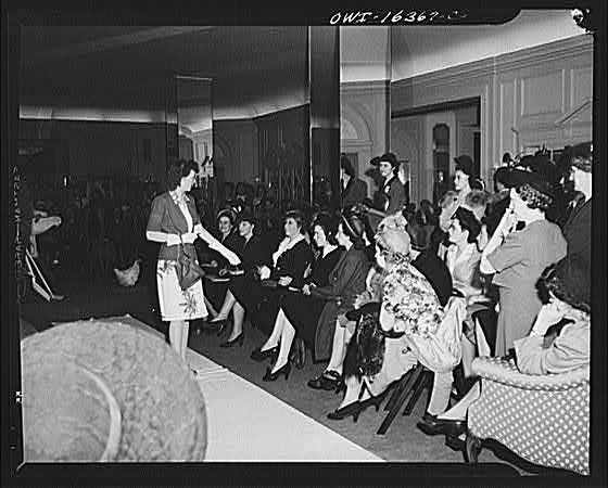 Photo:Detroit Michigan Chrysler Fashion Show 1940s Women Audience Model