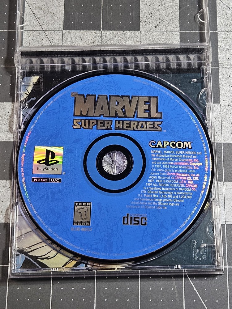 Marvel Super Heroes Sony PlayStation 1 PS1 Game NTSC U/C Fighting SLUS-00557