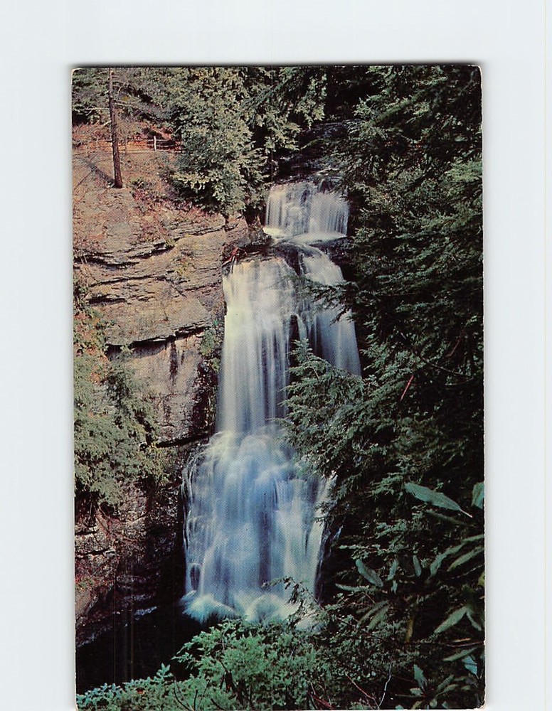 Postcard View of Bushkill Falls Pocono Mts. Bushkill Pennsylvania USA