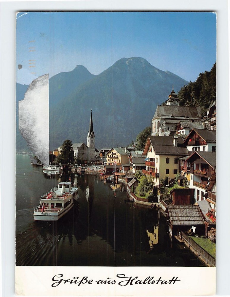 Postcard Scenic View of Hallstatt Austria