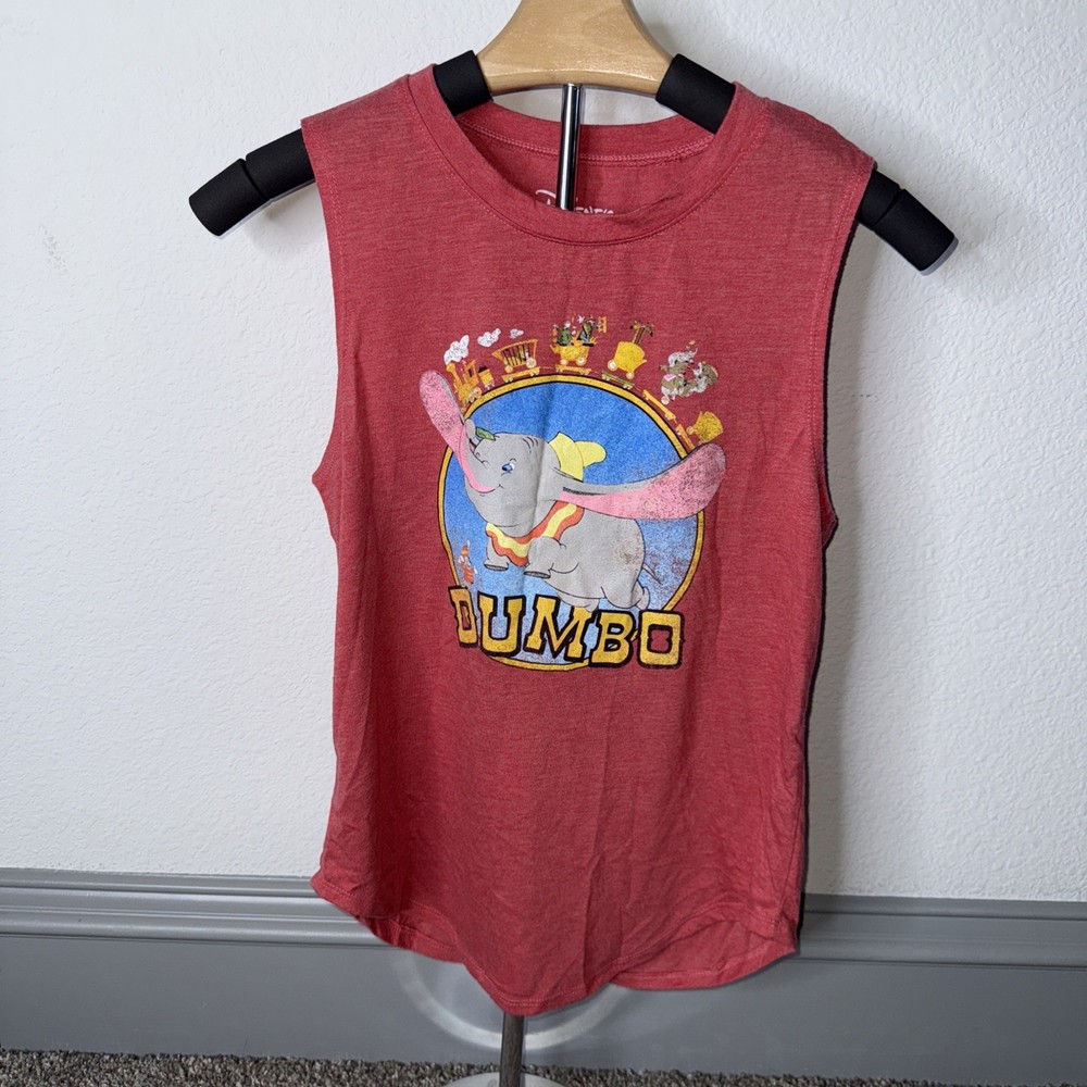Disney Dumbo Sleeveless T-Shirt Red Size Small