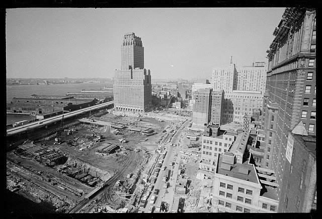 Photo:New York City NY 1968 World Trade Center Construction Site Manhattan
