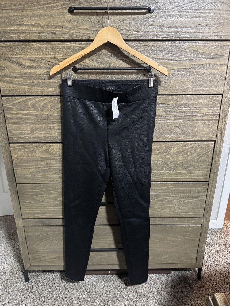 Women’s Snake Print Legging Size Small Tall Loft NWT Black Print Stretchy NEW