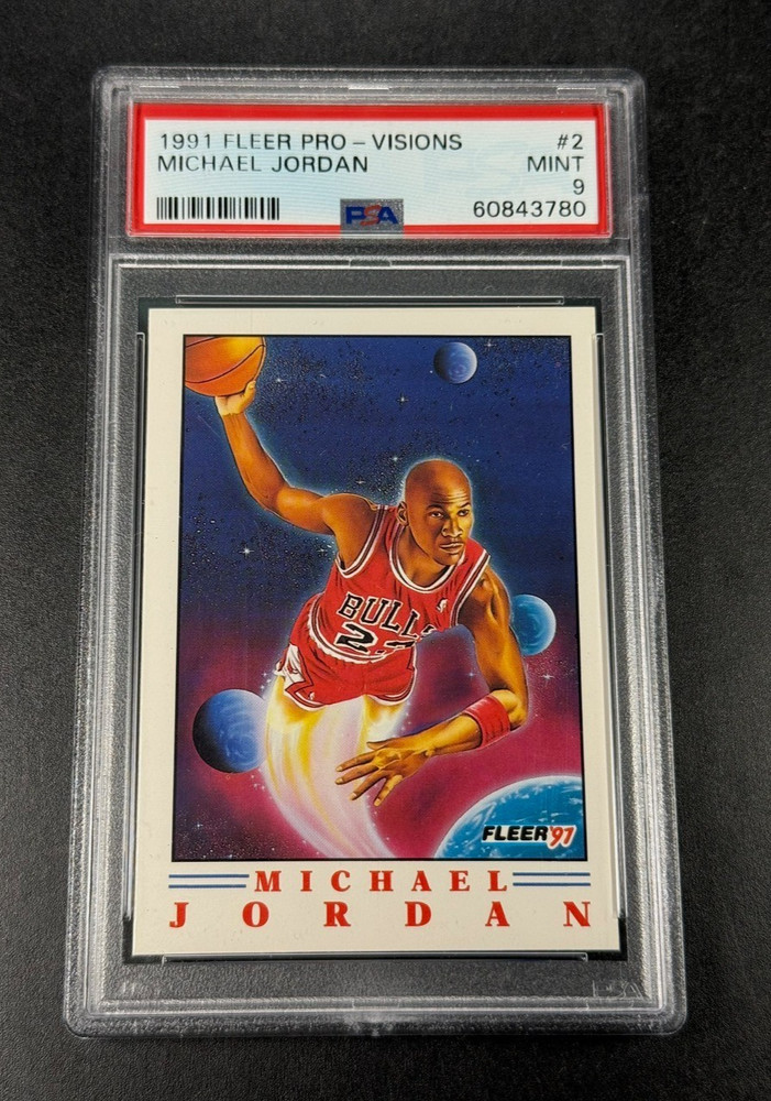 Michael Jordan 1991 Fleer #2 Pro-Visions Insert Card Mint Psa 9 Chicago Bulls Mj