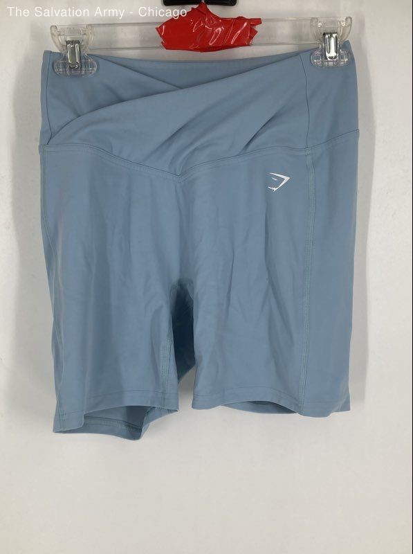 Gymshark Womens Blue Pull On Activewear Athletic Shorts Size Medium