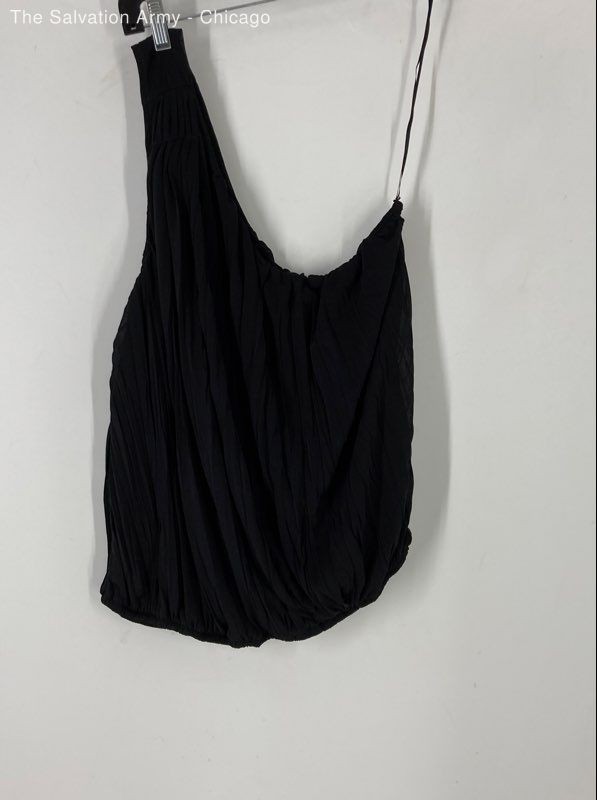 Free People Womens Black One Shoulder Sleeveless Blouse Top Size Medium
