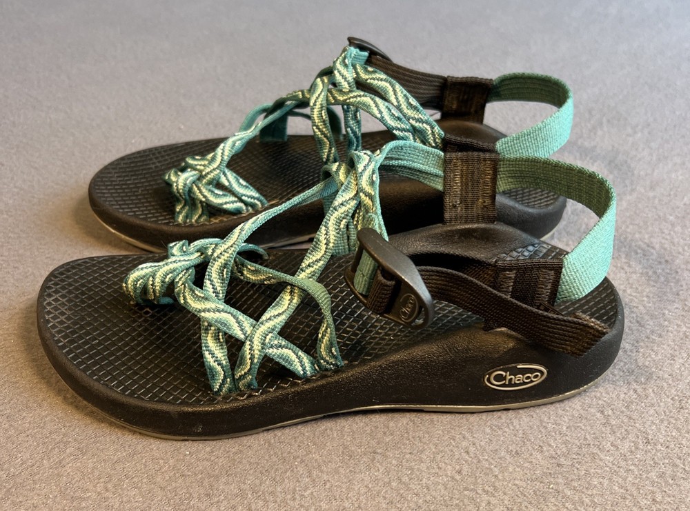 Chaco ZX/3 Classic Womens Size 8 Green Water Gorp Hiking Sandals