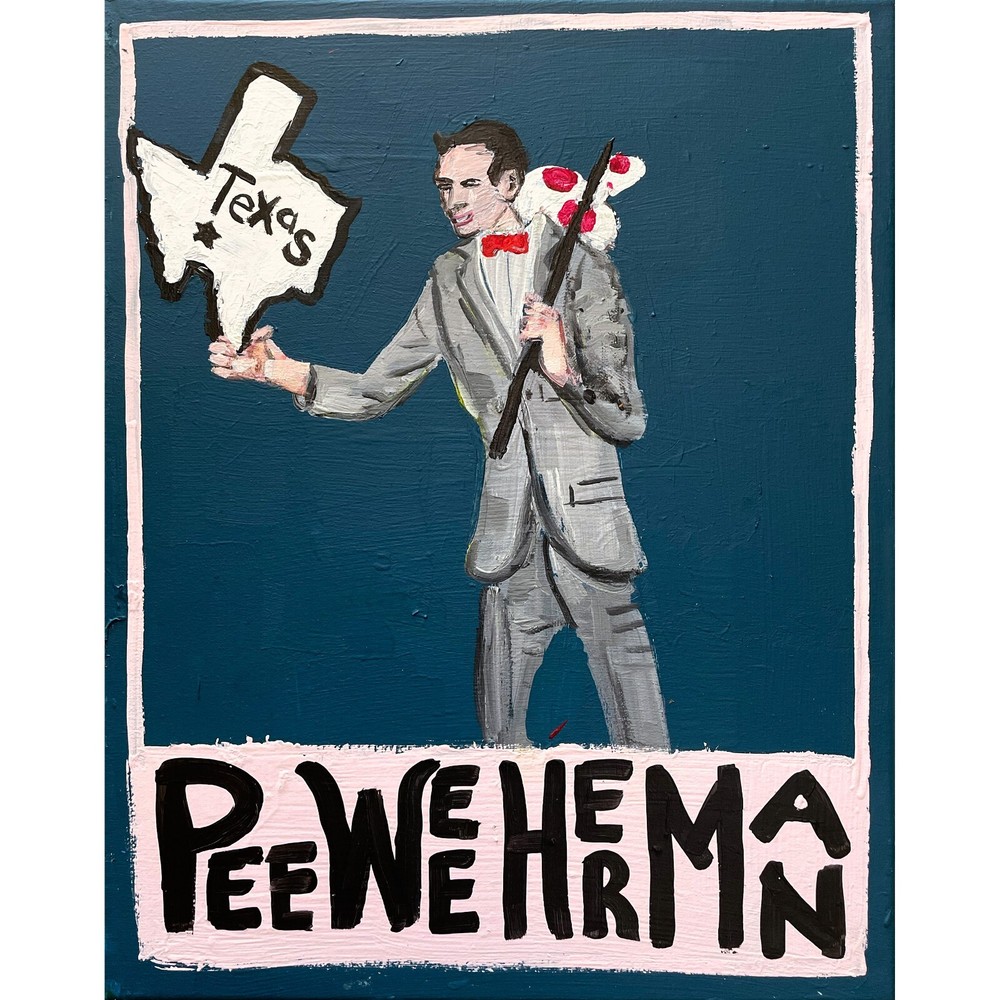 Pee Wee Herman - Acrylic on Canvas 16x20in @elsantosworld Sergio Santos Original
