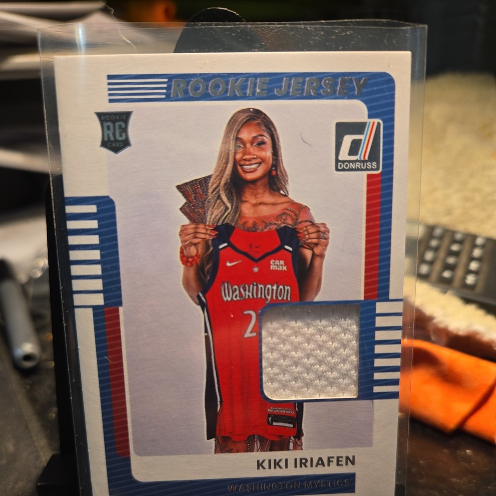 2025 Donruss WNBA #9 Kiki Iriafen Rookie Jersey