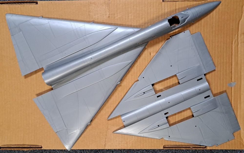 1/48 Monogram B-58 Hustler parts kit.  (started) No reserve !