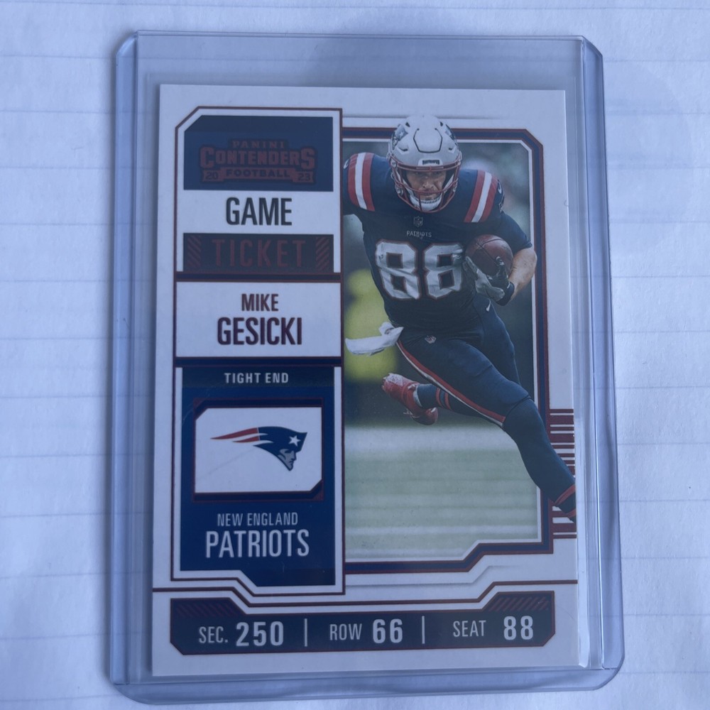 2023 Panini Contenders - Bronze Game Ticket #70 Mike Gesicki
