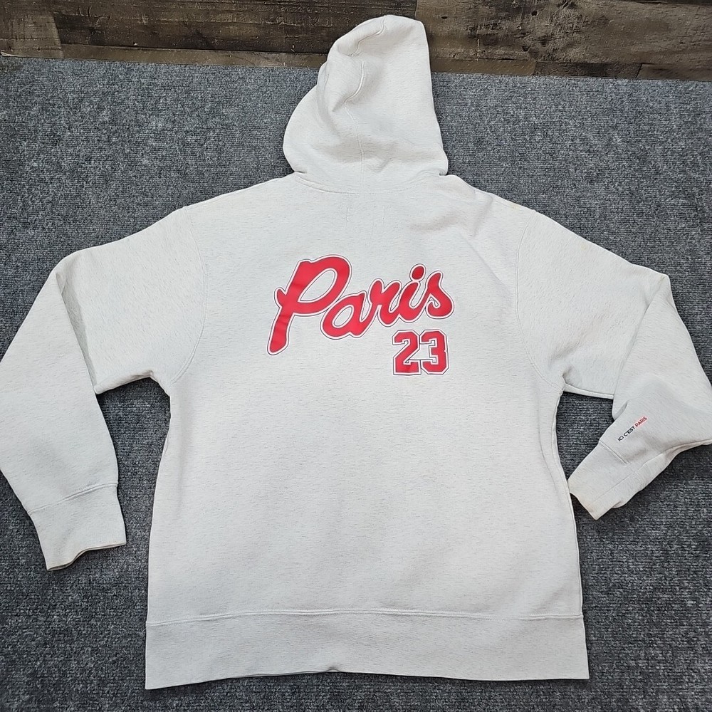 Jordan PSG Hoodie Men M Gray Paris Saint Germain Pullover DJ0395 Soccer Futbol