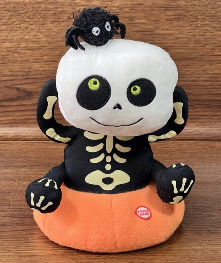 Halloween Hallmark  Skeleton Animated Plush Sings 