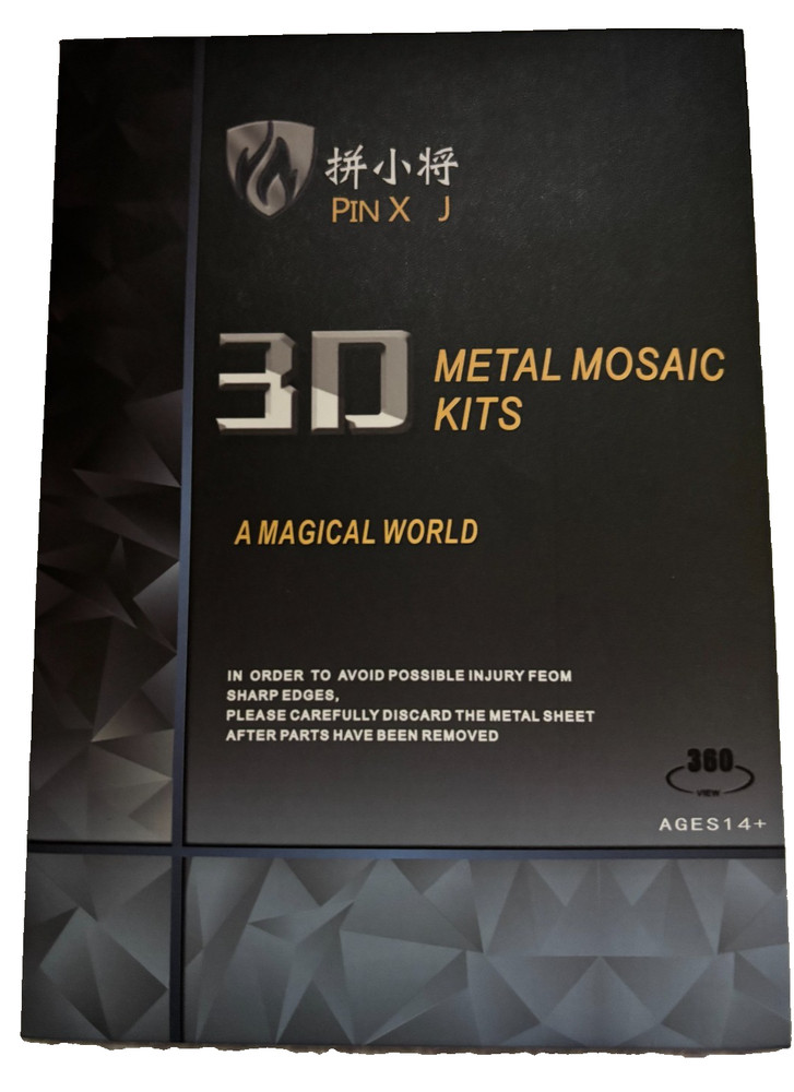 3D Metal Mosaic Puzzle Kit — Build Your Own Detailed Model