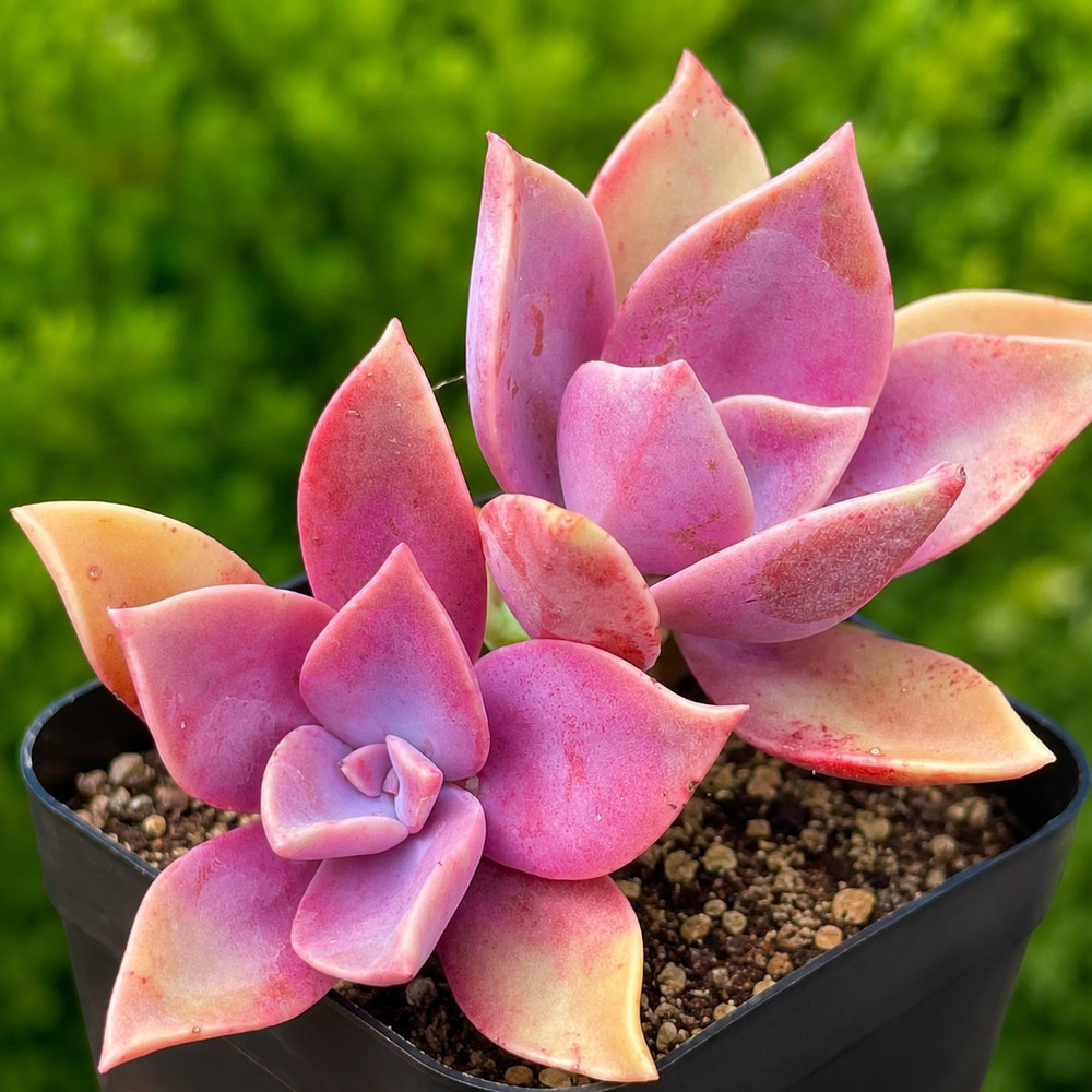 Rare Graptoveria Dusty Pink Rosette Succulent Rooted Live Plant 2