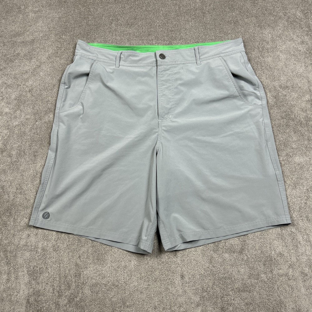 Free Fly Shorts Mens 38 x 9 Gray Performance Stretch Golf Chino Outdoor Comfort