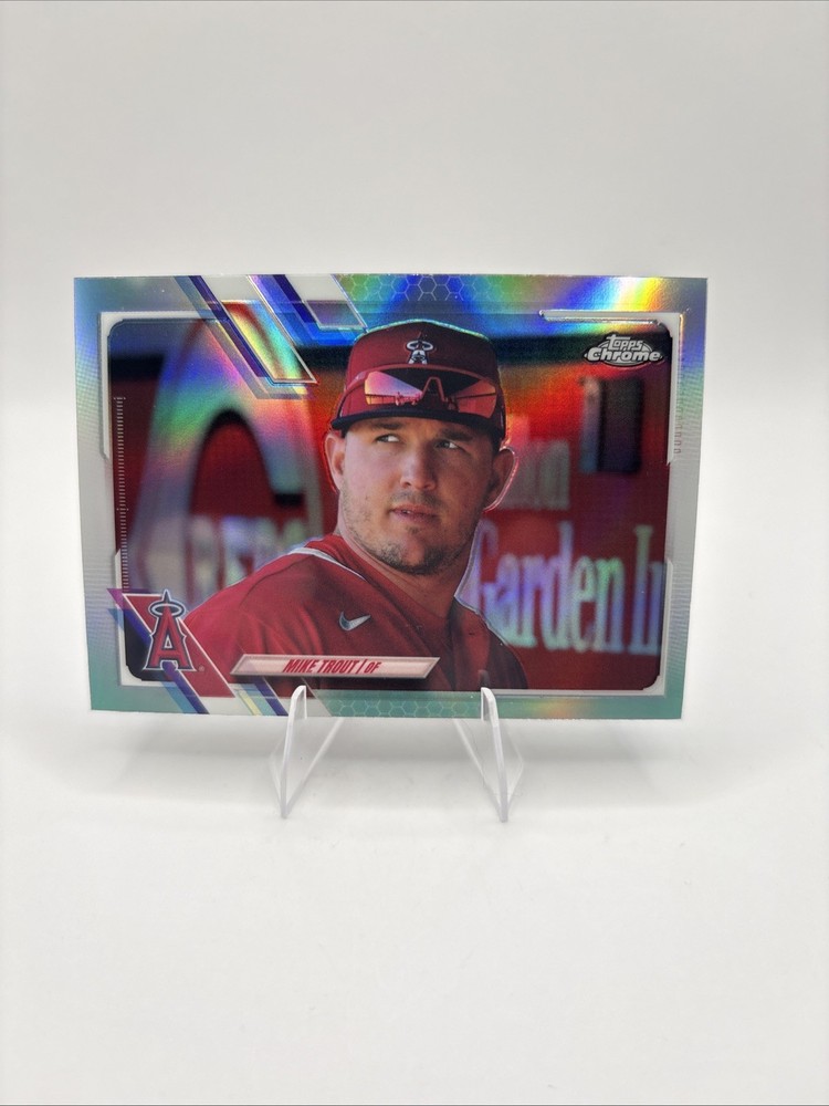 2021 Topps Chrome Mike Trout Refractor SP #27b Angels
