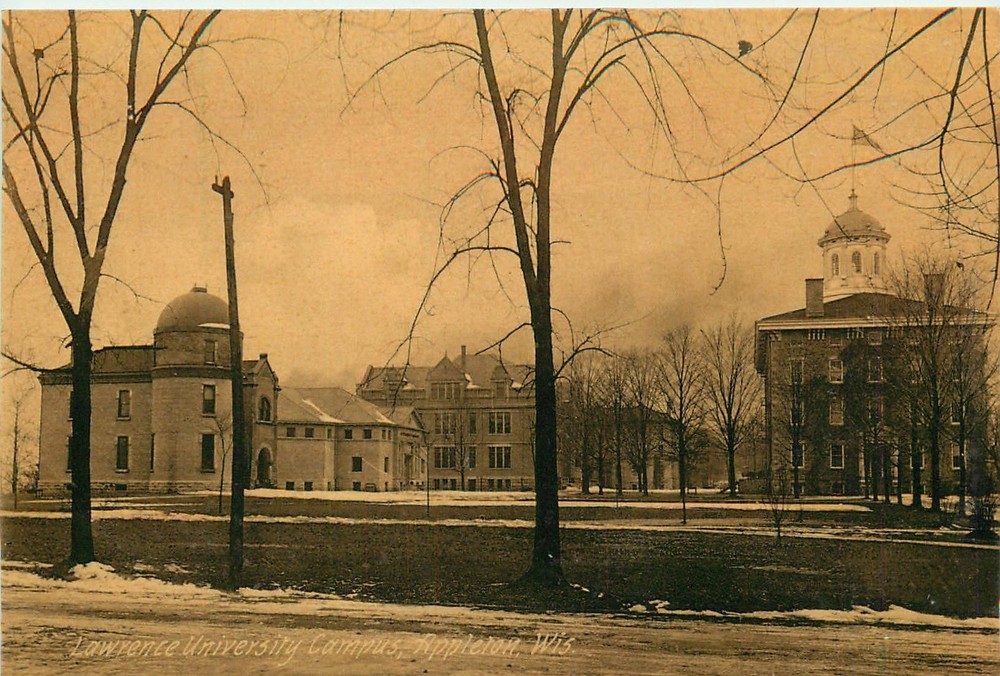 Lawrence University Campus, Appleton Wisconsin Vintage Postcard
