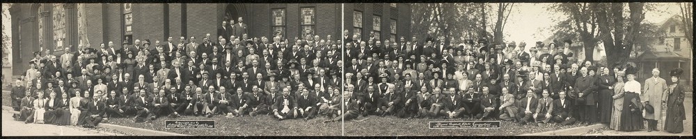 1910 Panoramic: Illinois Baptist State Convention,66th anniversary,Urbana,Ill