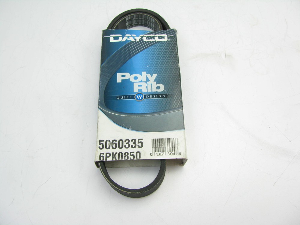 Dayco 5060335 6-Rib Serpentine Belt 0.82in x 33.5in for Smooth Engine Performance