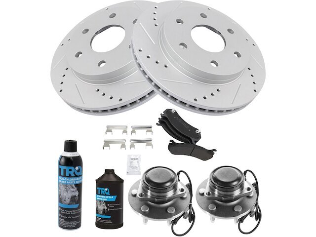 Front Brake Pad and Rotor and Wheel Hub Kit fits Express 1500 2003-2008 33WSMM