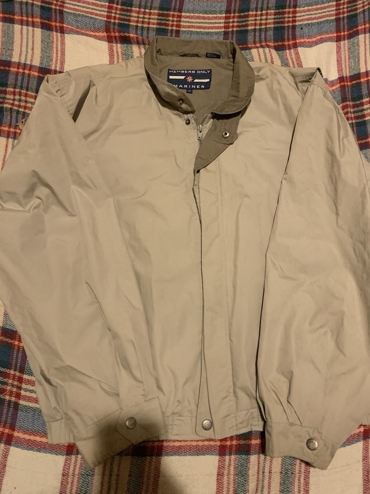 Vintage Members Only Mariner Jacket Men's Full Zip Snap Windbreaker 2xl