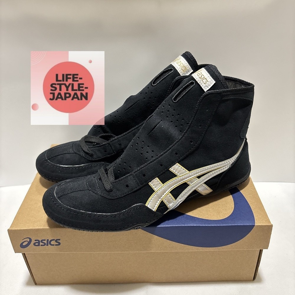 ASICS 1083A001 Black Silver Gold Black Men Boxing Wrestling Shoes A535 TWR900