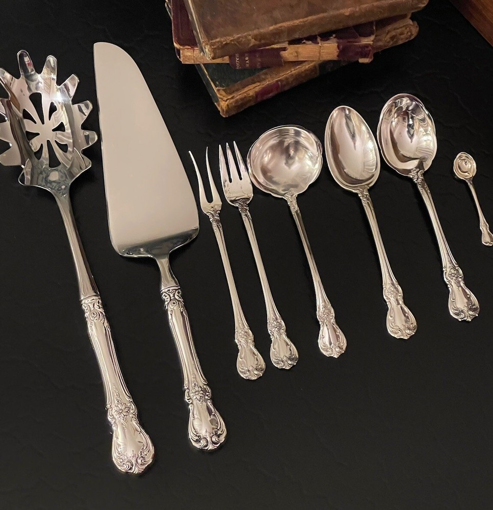 🎄🎄🎄 Glorious Rare Towle Old Master Sterling Silver Cutlery Set EIGHT American