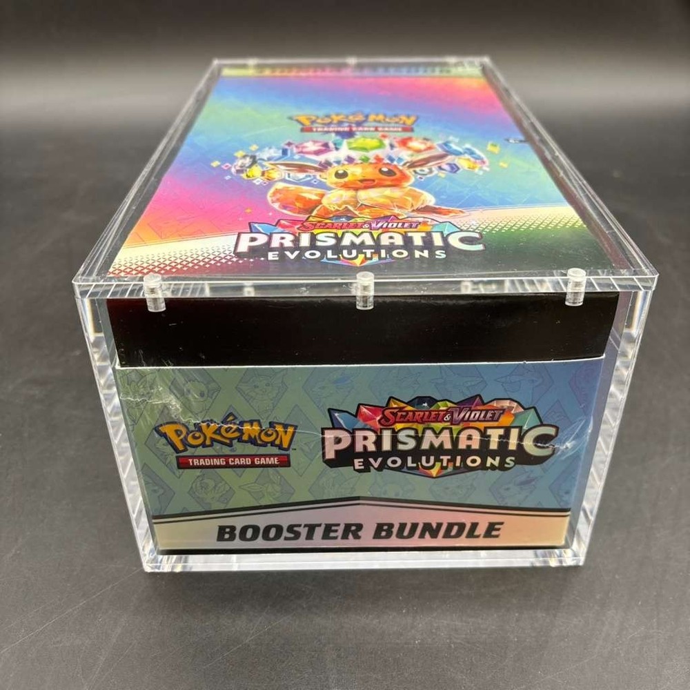 Pokemon TCG S&V Prismatic Evolutions Booster Bundle Display Case w/Acrylic CasePROBSTEIN is actively accepting consignments !!
