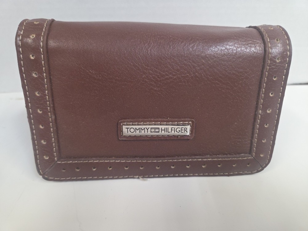 Tommy Hilfiger Women Small Trifold Wallet Brown H-4.5 “ X L-5.5