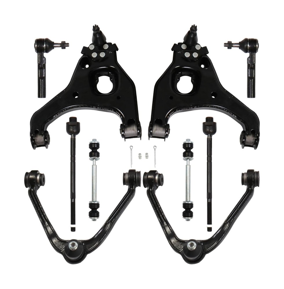 Front Suspension Kit Upper Lower Control Arms, for GMC Sierra Chevy Silverado