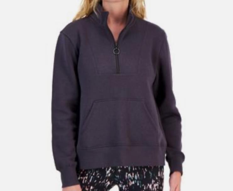 ID Ideology Women's Relaxed Qtr Zip Fleece SweatShirt XXL NEW 100153483MS