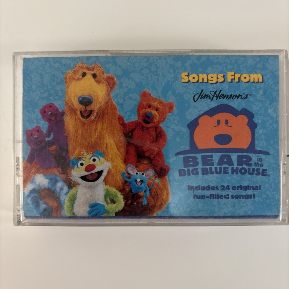 Songs From Jim Henson's Bear in the Big Blue House Cassette Tape With Lyrics