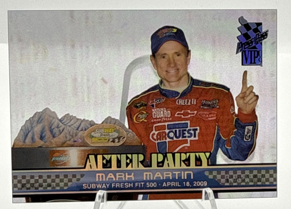2009 Press Pass VIP - After Party Mark Martin #AP 8 Transparent