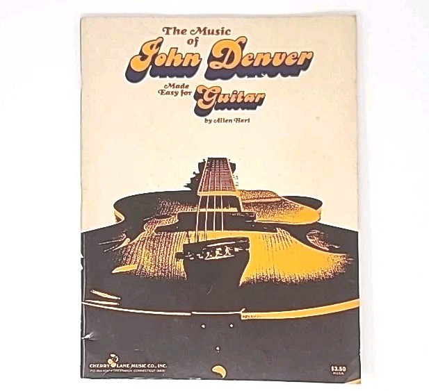 John Denver Made Easy For Guitar Songbook Chords MUSIC Vintage 1975