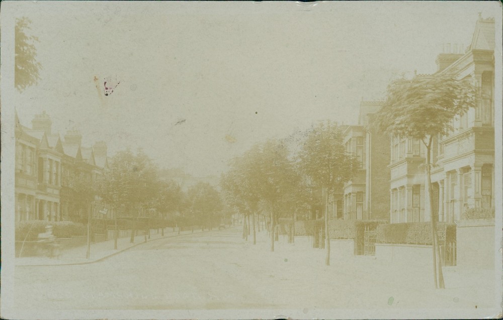 Unidentified Road Street 1910 Willesden Postmark Real Photo Bell Series