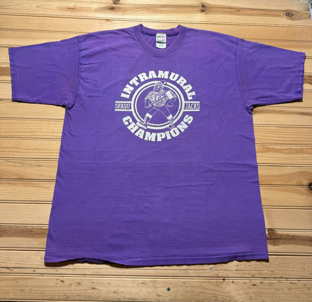 Vintage 90s SFASU Stephen F Austin Jacks Intramural Champions Shirt USA Size XL