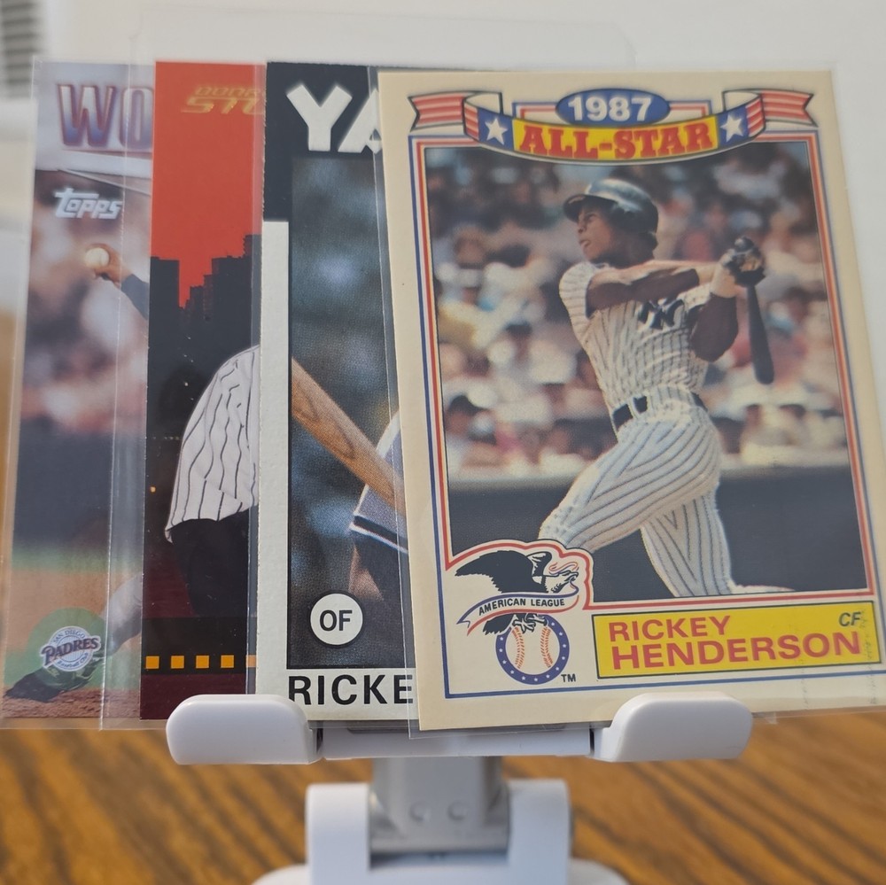 Topps MLB Card Lot Rickey Henderson Mariano Rivera New York Yankees 4 Cards