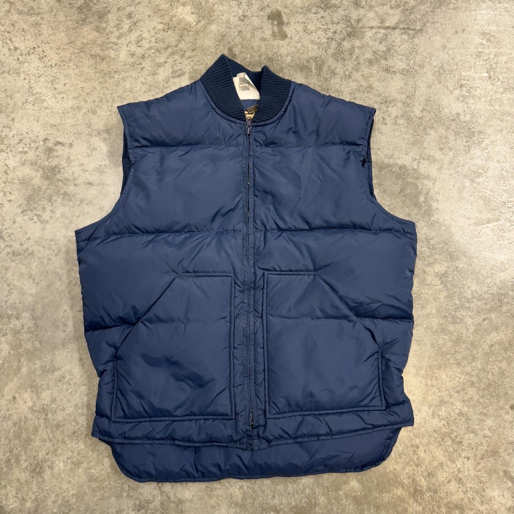 Vintage Walls Vest Mens 40 Blue Blizzard-Pruf Down Puffer Insulated Workwear 70s