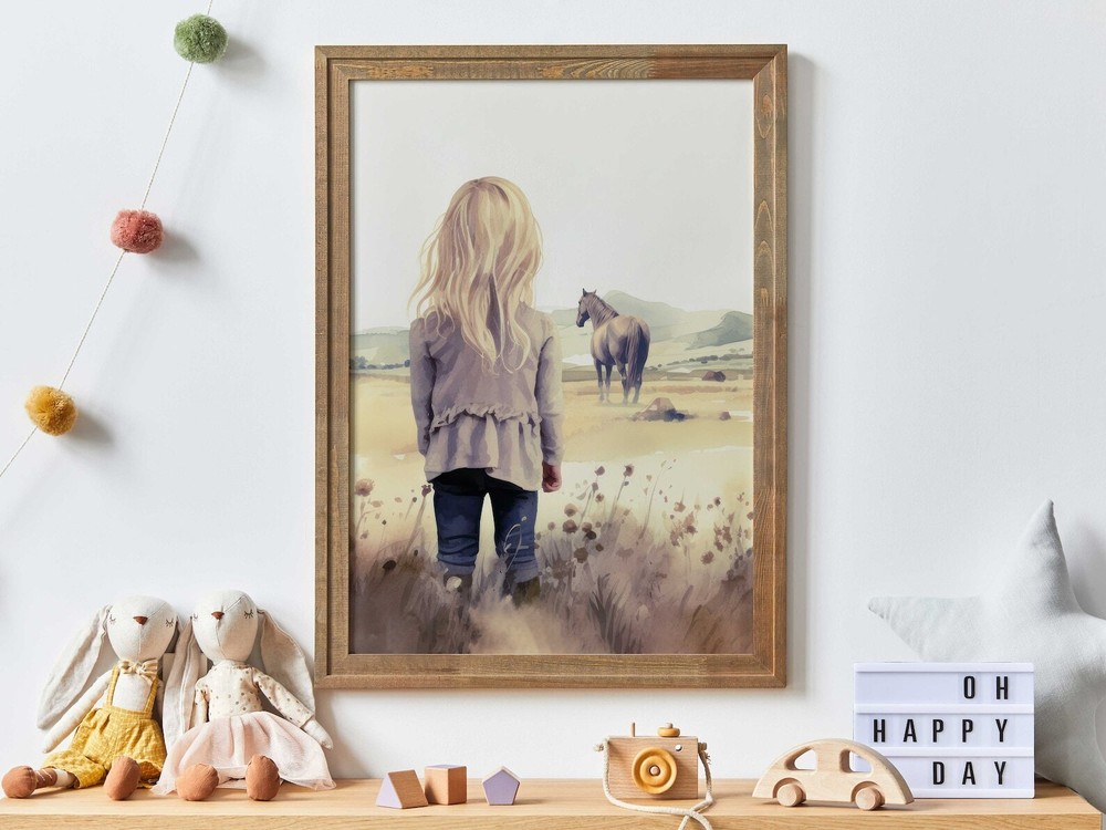 Horse Nursery Decor Horse Gift For Young Girl Of 3 Girls Room Wall Decor Horse