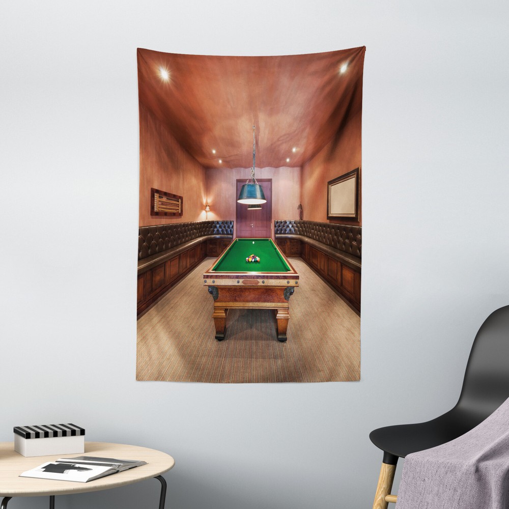 Modern Tapestry Pool Table Billiard Print Wall Hanging Decor