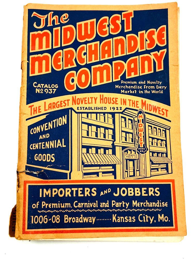 1937 Novelty Catalog Midwest Merch Co toys magic tricks coins machines WOW