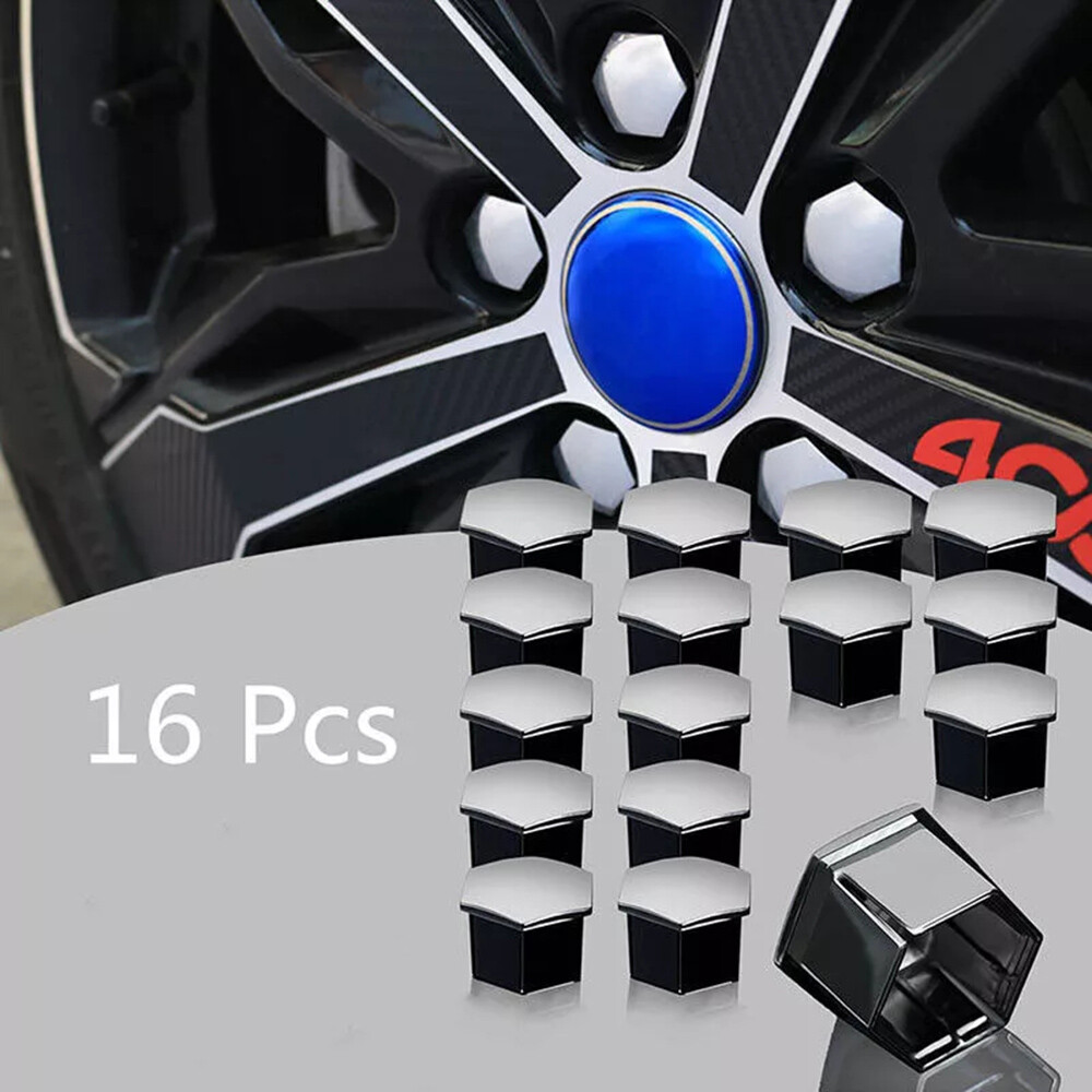 16 Plastic Wheel Nut Covers for Peugeot 307 308 407 408 2008