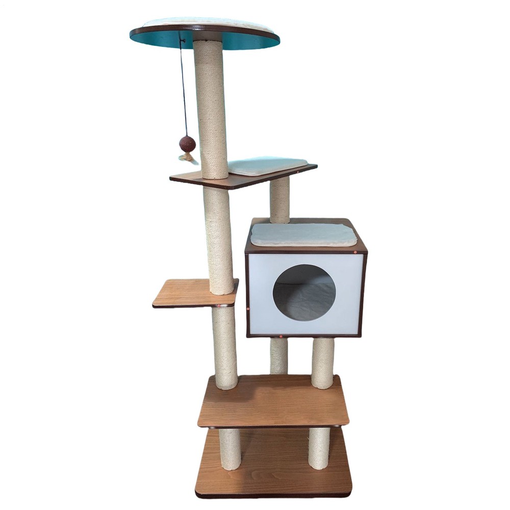Brand New Cat Tree Tower with Condo & Climbing Frame for Kittens