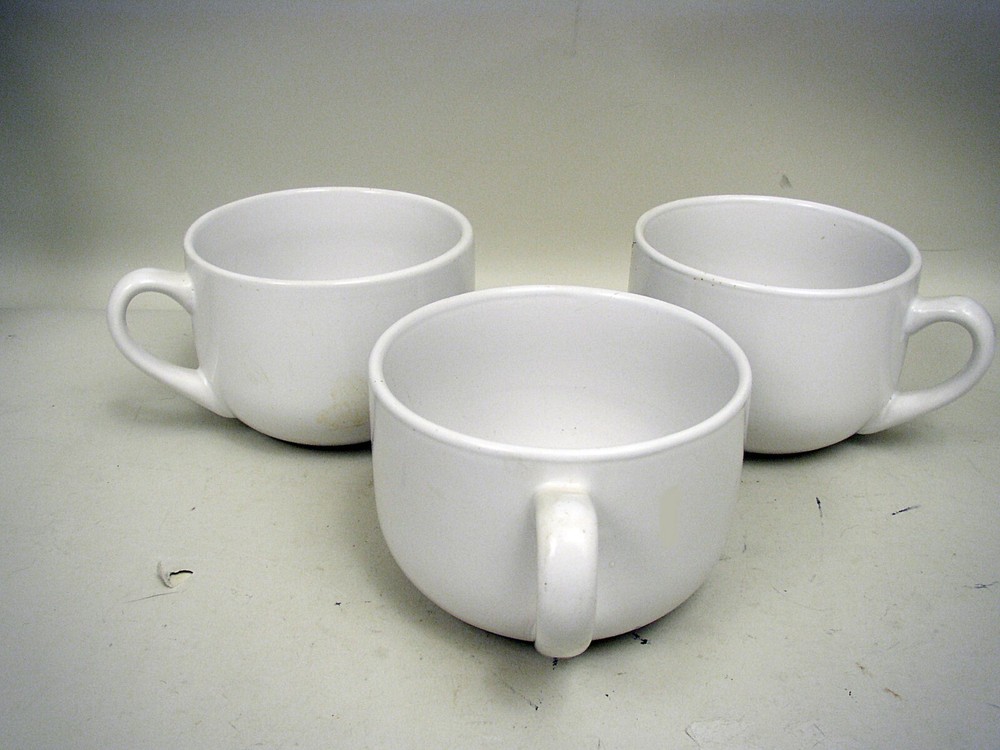 Oversized White Ceramic Coffee Cup - Take 1 or 3