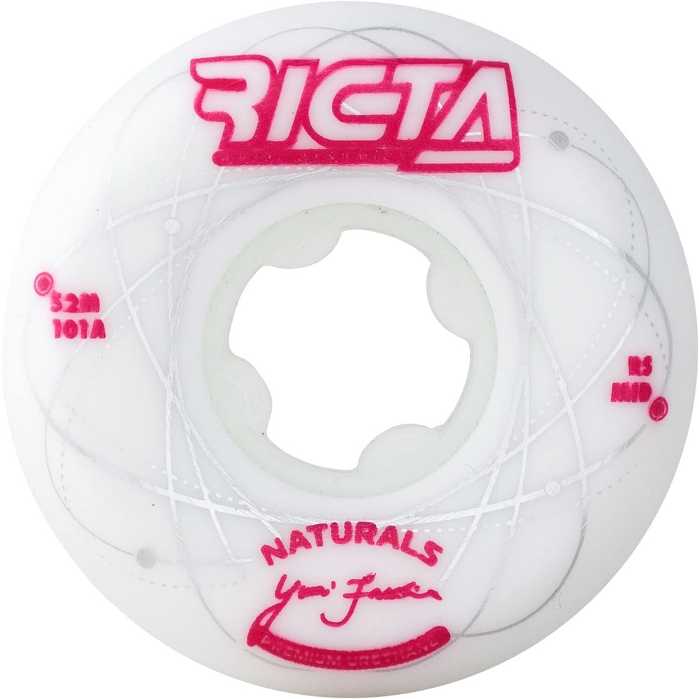 Ricta Facchini Orbital 52mm 101a White/Mtlc.Red Skateboard Wheels (Set of 4)