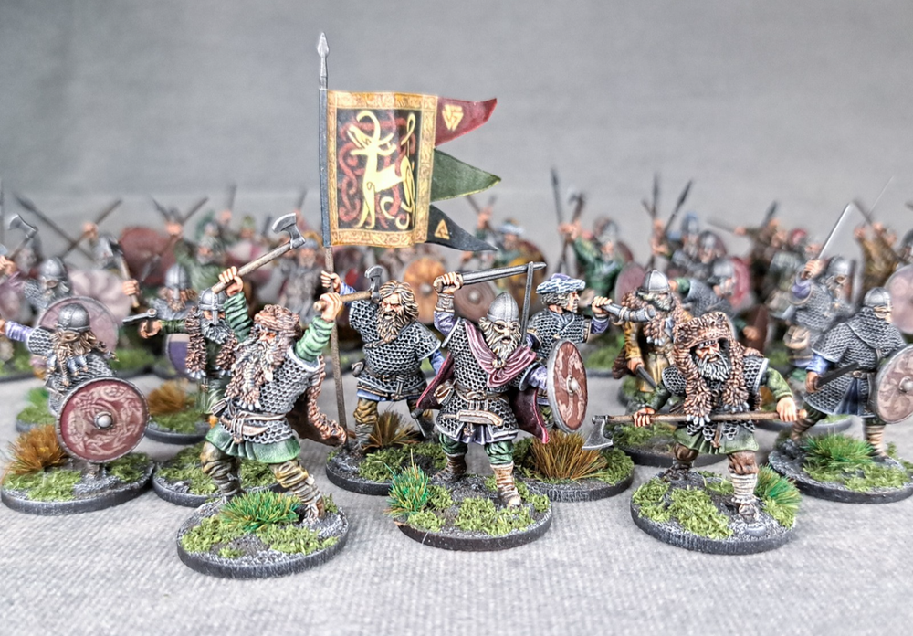 Saga Vikings Warband - Professionally Painted - Made to Order - 28mm