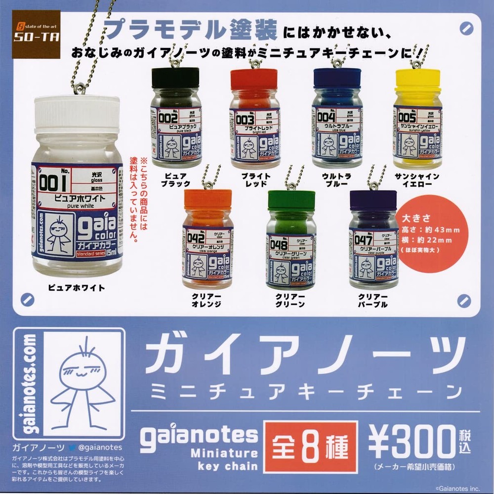 Gaianauts Miniature Key Chain [8 Types Set (Full Complete)] Gach... book form JP