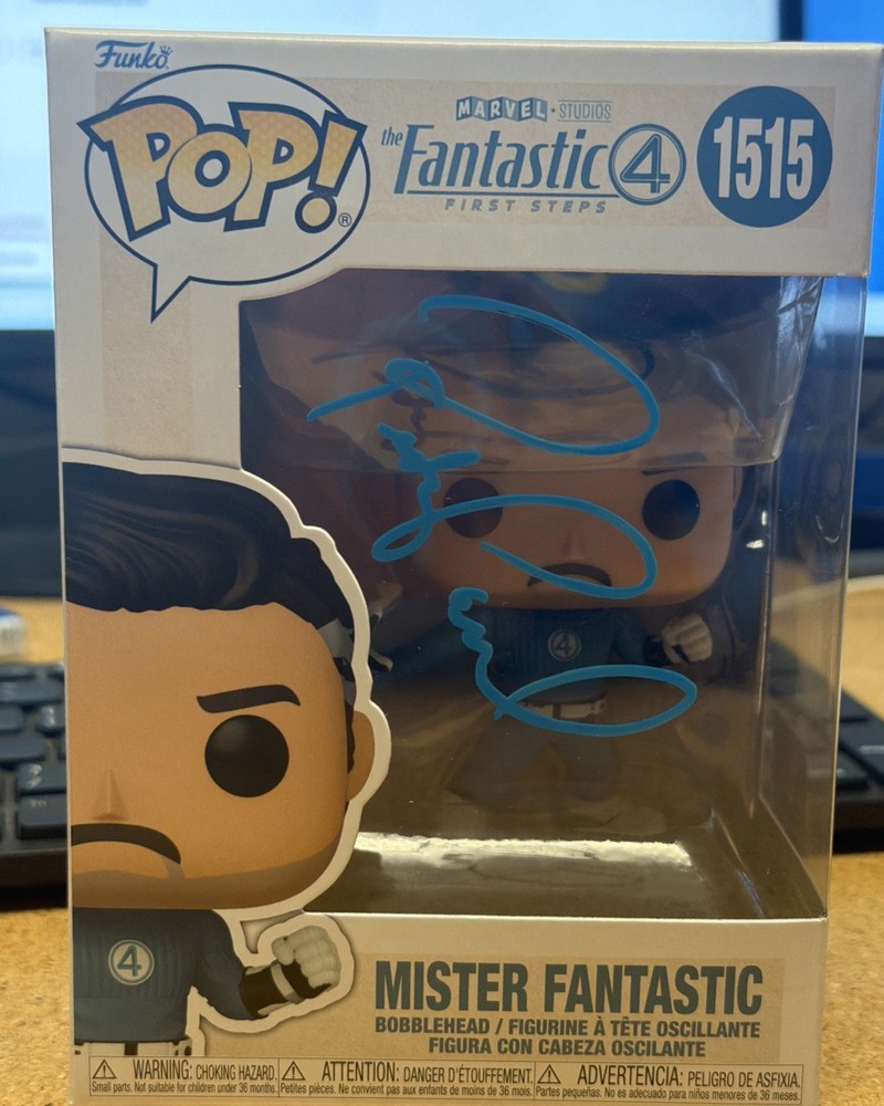 Mister Fantastic 1515 Signed Funko Pop Pedro Pascal SWAU Witness
