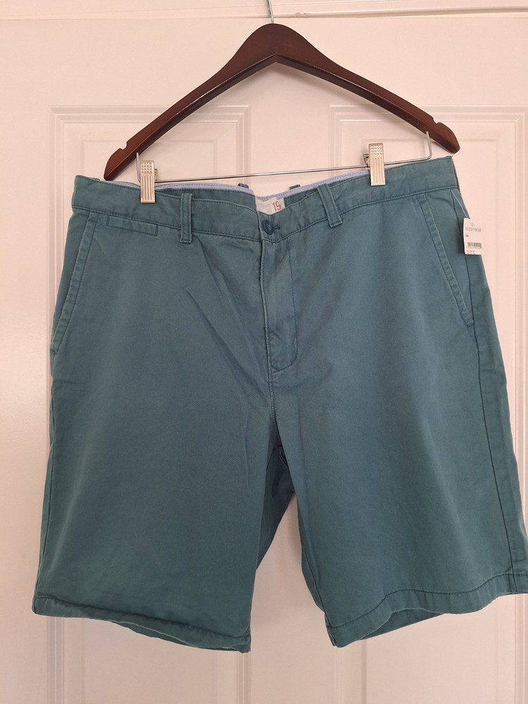 1901 Chino Shorts Mens' 38 Green 100% Cotton